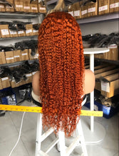 Load image into Gallery viewer, 13x4 GINGER FRONTAL CURLY WIG - 22”
